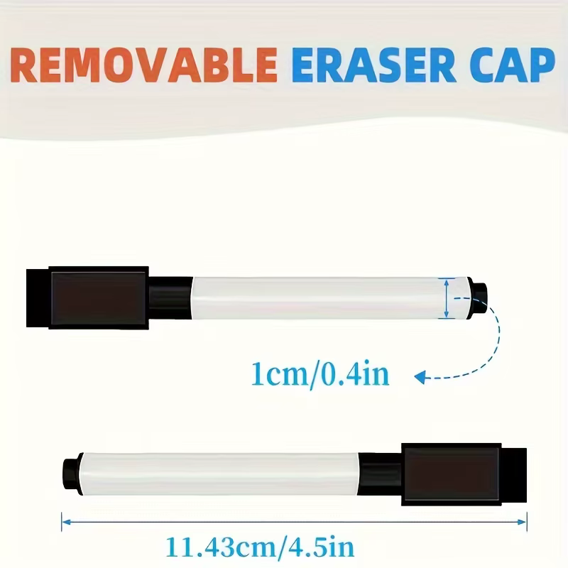 Stylo pour tableau blanc, petite taille, noir, en option, adapté au marquage, fournitures de présentation de bureau, apprentissage, 6/16/30 pièces