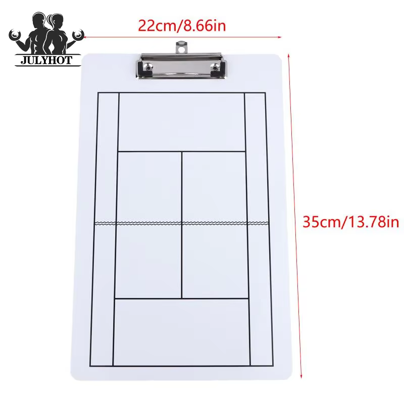 Tableau de stratégie d'entraînement de tennis 35x22CM, plan de jeu portable, démonstration tactique, porte-documents, accessoires sportifs