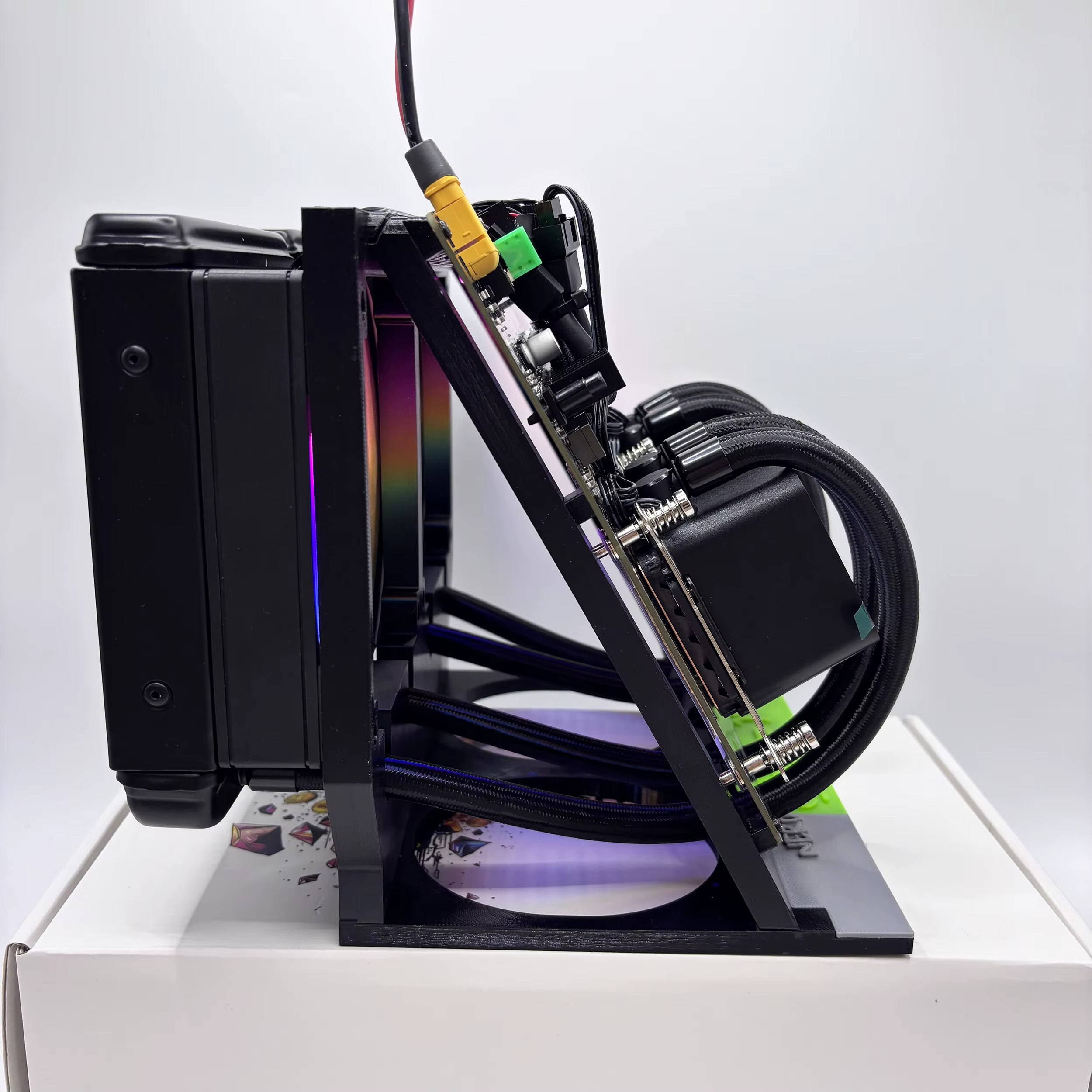Miner NerdOctaxe Hydro 12T Rev3.1 avec alimentation Meanwell, mineur solo BTC NerdOctaxeY Hydro, mineur chanceux à double ventilateur Nerdqaxe++ 12Th/s