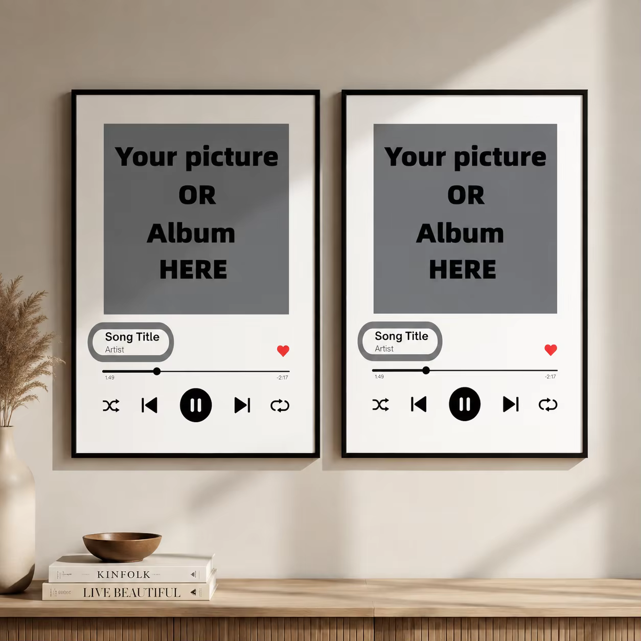 Affiche de musique personnalisée, impression de paroles de chansons, imprimés de couverture d'album, cadeaux de chanson ou d'artiste préférés, cadeaux personnalisés, imprimés de bandes
