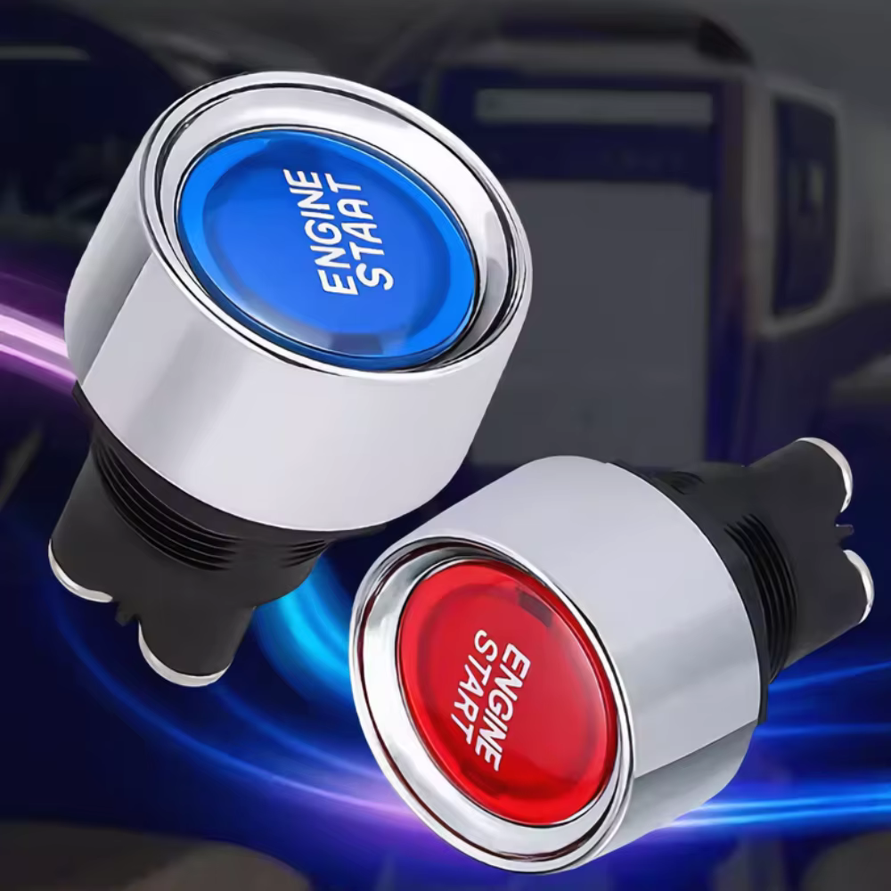 Bouton de démarrage de moteur de voiture 12V/24V DC, interrupteur sans clé, petit bouton de démarrage de course, interrupteurs marche/arrêt d'allumage