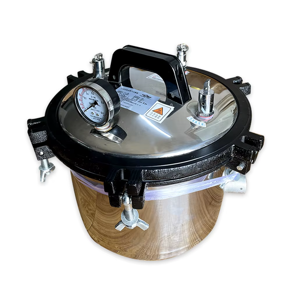Stérilisateur haute pression portable en acier inoxydable, réservoir tertiaire à vapeur sous pression, chauffage automatique, 70-106kPa