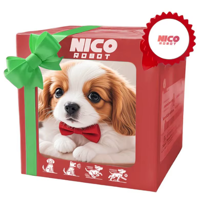2026 Nouveau chiot robot en peluche mignon avec queue interactive marche, aboiement et balade (sans batterie)