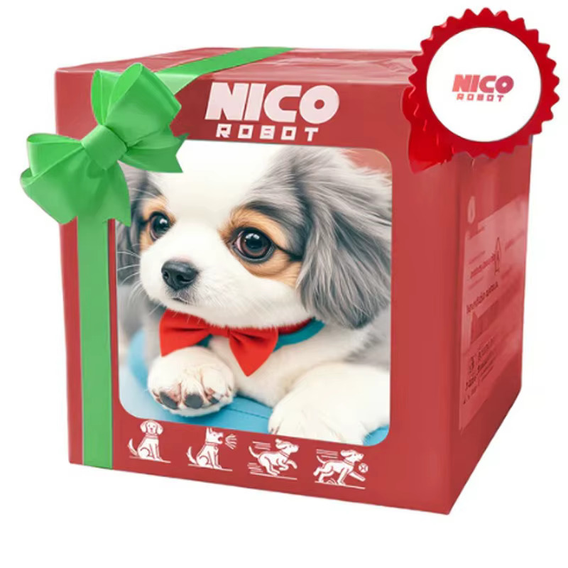 2026 Nouveau chiot robot en peluche mignon avec queue interactive marche, aboiement et balade (sans batterie)