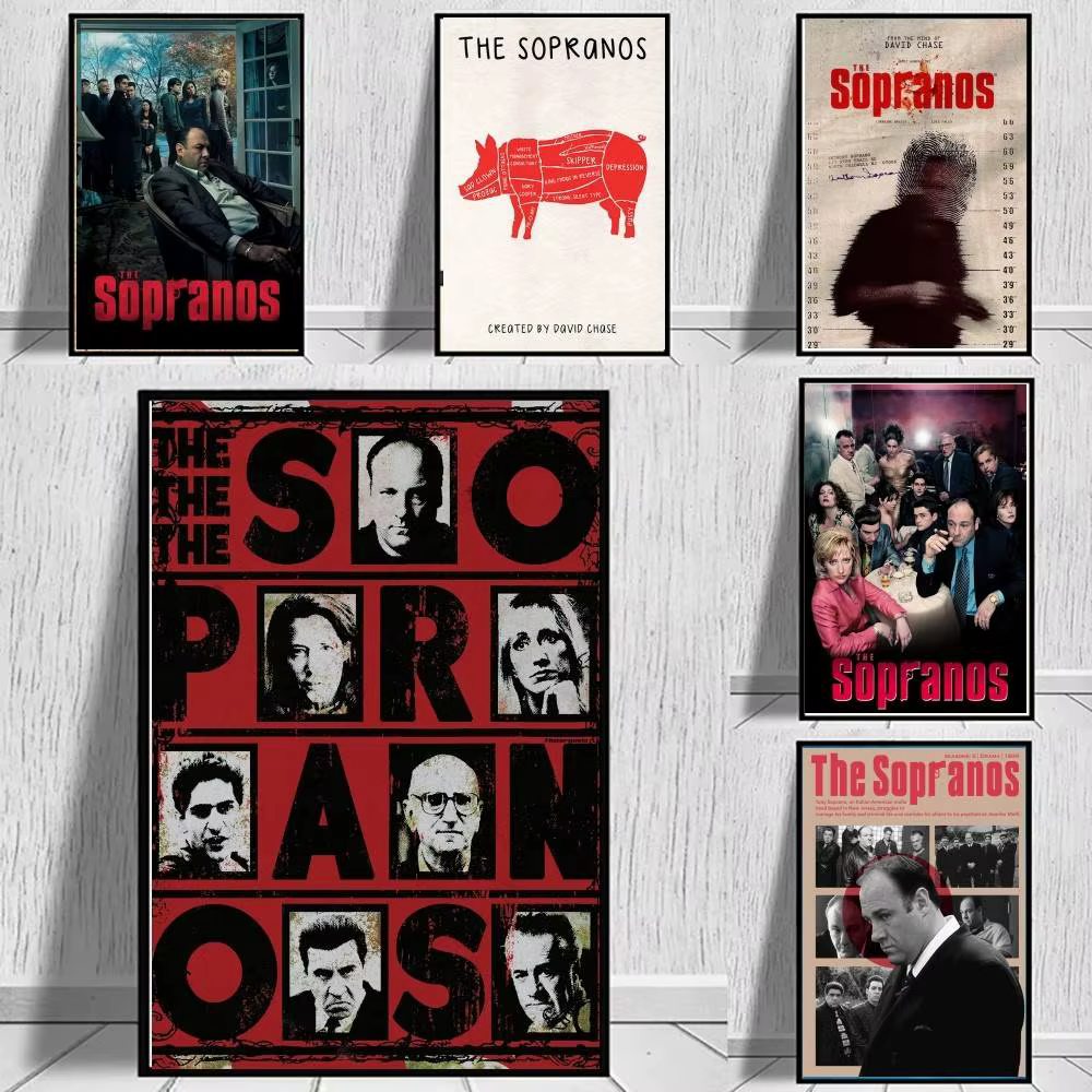 Affiches de la série télévisée S-Sopranos, toile de qualité pour salon, bar, café, style vintage, peinture de bandes dessinées, décoration murale artistique pour la maison
