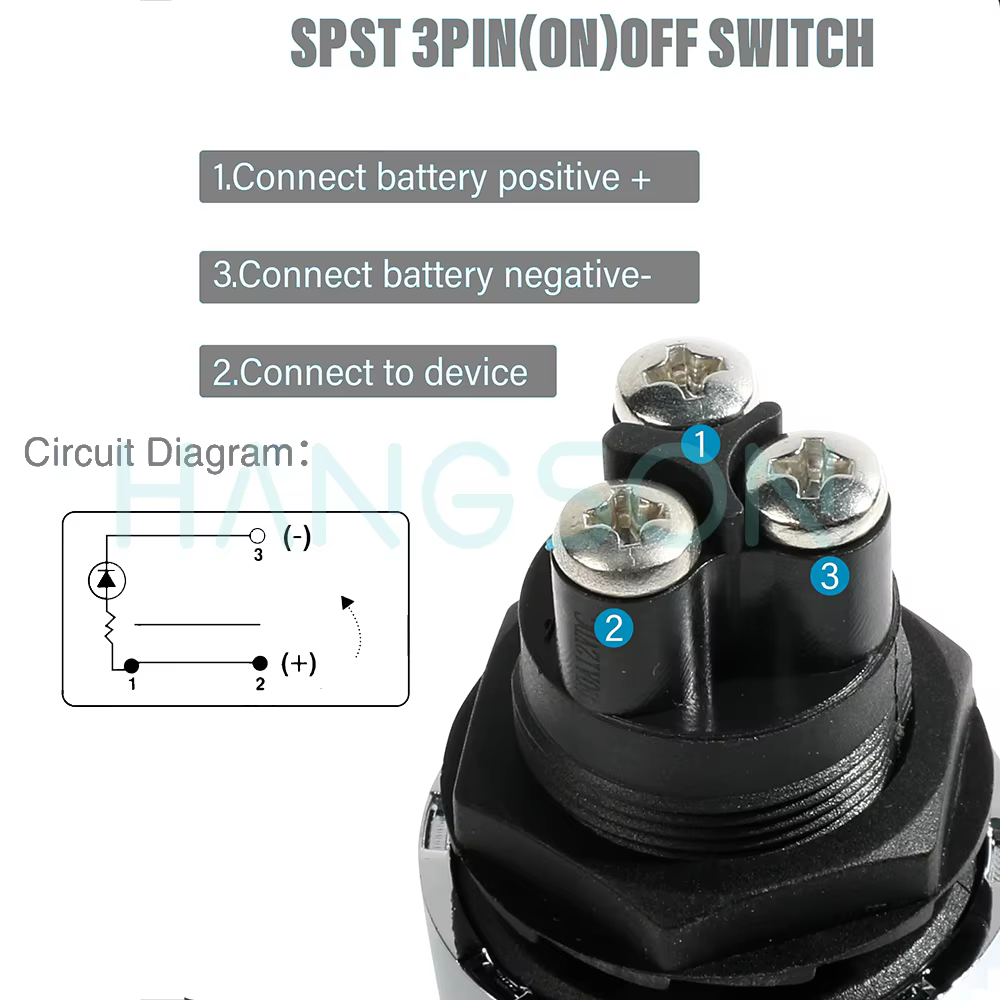 Bouton de démarrage de moteur de voiture 12V DC 50A SPST ON OFF interrupteur momentané démarreur bouton d'allumage de démarrage pour voitures de Sport de course camions