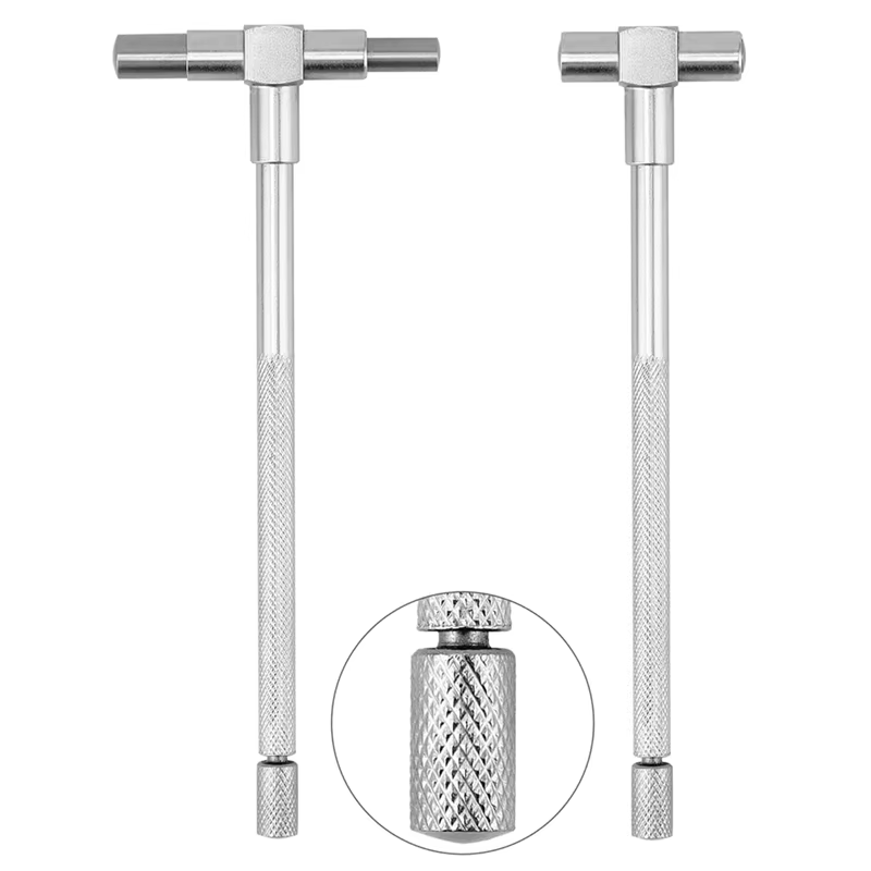 ABKJ-Kit de jauges télescopiques en acier inoxydable - Gamme de 1/8 à 1/2 pouce et jauge télescopique pour trous de type T, 6 pièces, de 5/16 à 6 pouces, Du