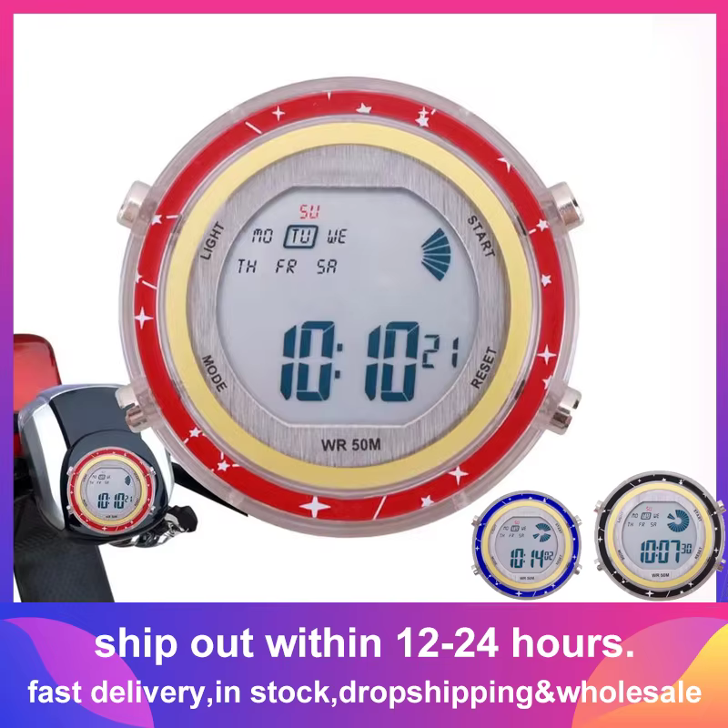 Horloge Numérique Étanche pour Moto, Montre à Cadran Shoe, pour la Plupart des SUV, Voitures