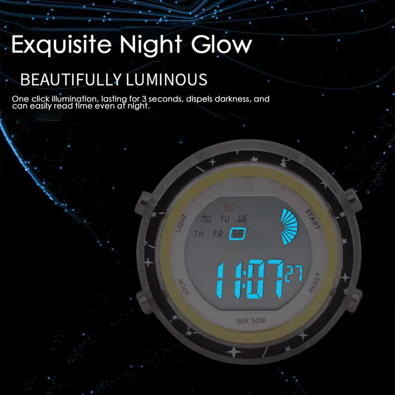 Horloge numérique pour moto, étanche, électronique, cadran brillant, pour moto, écran LCD HD, tableau de bord autocollant, horloge de voiture