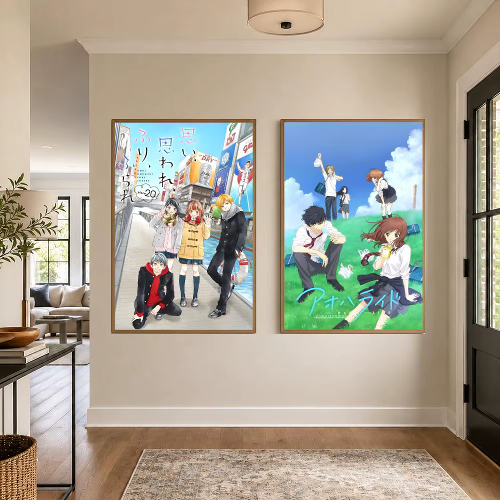 Affiche graphique Anime A-Ao Haru Ride, affiche d'art mural HD, impression sur papier PP imperméable, pour chambre à coucher, salon, bureau, décoration, cadeau