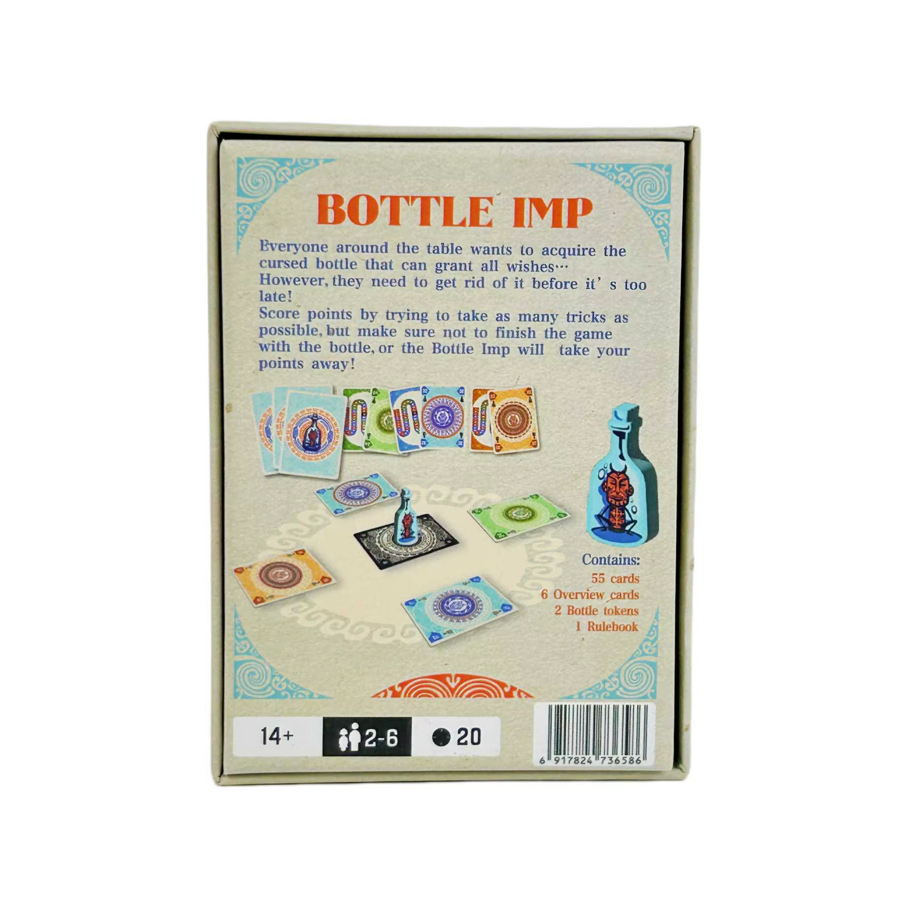 Jeu de société Bottle IMP, famille et fête, jeu de table amusant, divertissement pour amis, cartes de stratégie, 2-6 joueurs 14 ans