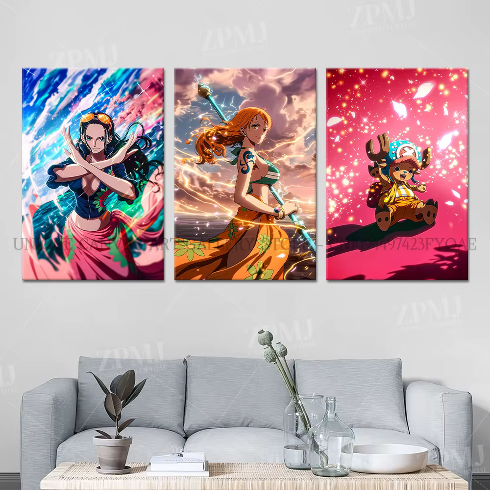 Toile de personnages de dessin animé Roronoa Zoro, une pièce, peintures murales sans cadre, affiche d'images imprimées, décoration de maison pour salon