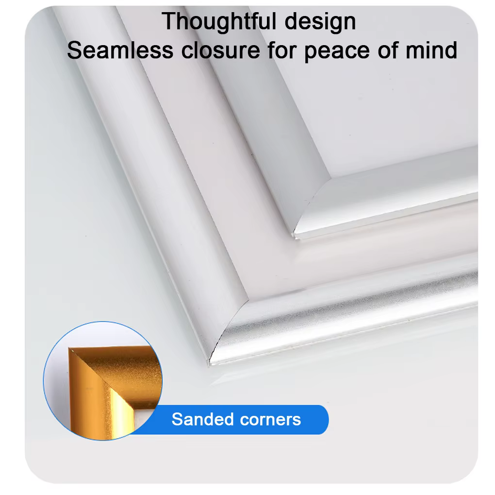 A3/A4 Aluminum Alloy Poster Frame Anti Water Sign Holders Wall Mounting Snap Picture Frame Wall Notice Board Signs Clip Display