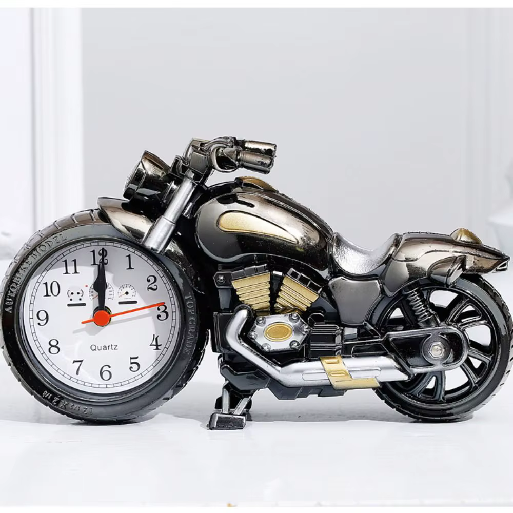Réveil de moto polyvalent, ornement de moto, horloge numérique arabe créative, simplicité moderne