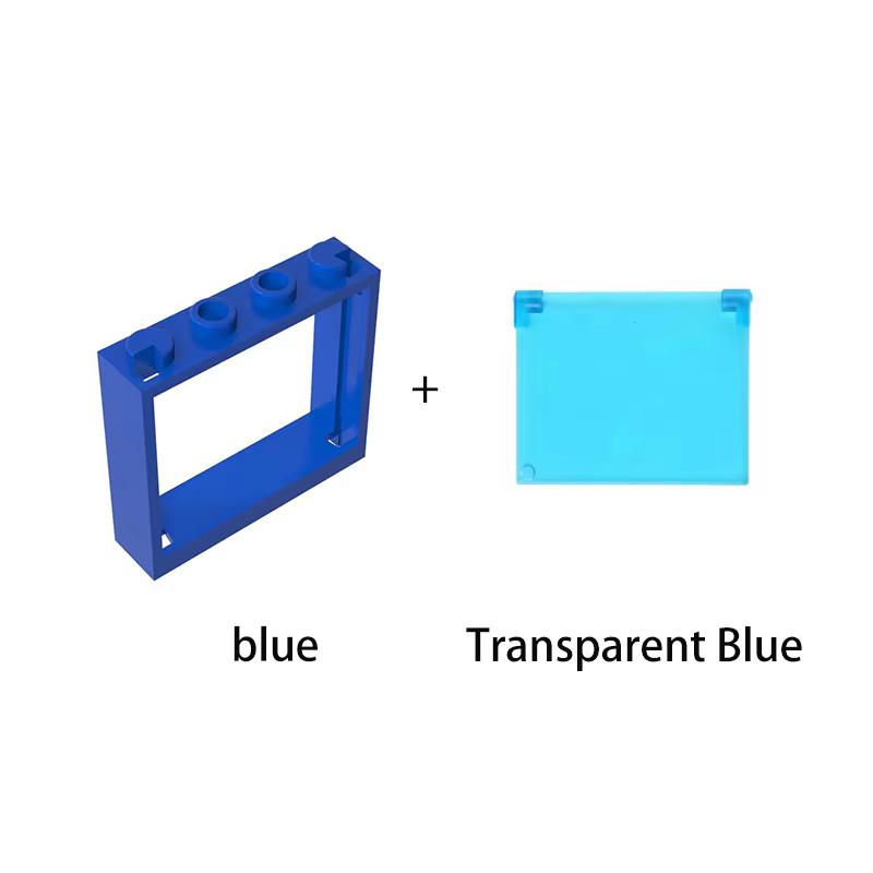 Blocs de construction de cadre de porte et de fenêtre épais, bricolage, 1x4x6, créatifs, compatibles avec 60594, 60603, 60608, jouets pour enfants, 10 pièces