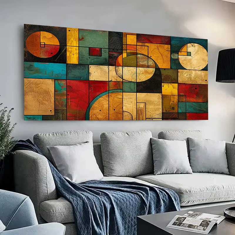 1 pièce, impression sur toile abstraite moderne sans cadre, affiche décorative pour salon, chambre à coucher, salle à manger, œuvre d'art murale horizontale