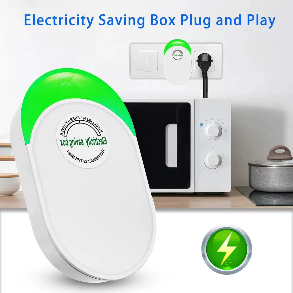  Boîtier d'économie d'énergie portable intelligent, économiseur de facteur de puissance professionnel, économiseur d'électricité, 90V-250V