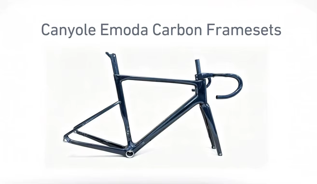 Cadre de vélo de route en fibre de carbone Canyole-emoda 26 pouces, cadre de vélo de course aérodynamique
