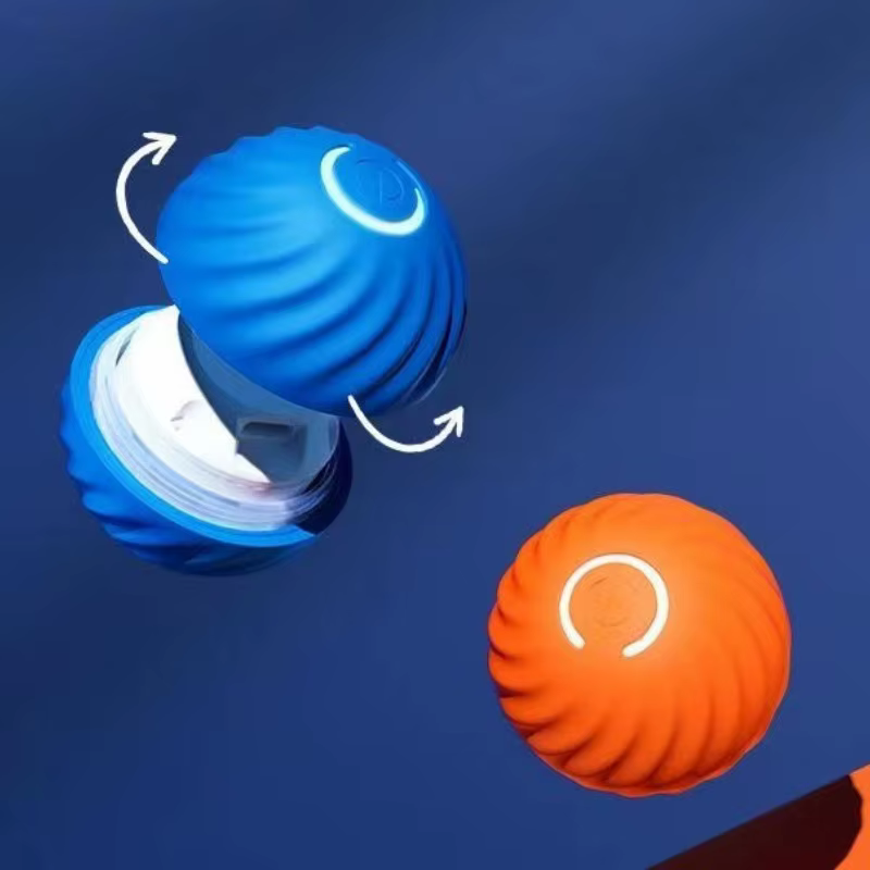 Balle de jouet pour animaux de compagnie, jouet en mouvement automatique pour chien, intelligent, USB, rotatif, interactif, à mâcher, pour chiot