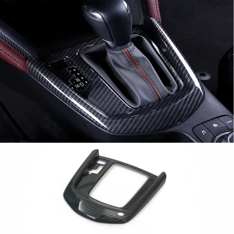 Pour Mazda CX-3 CX3 2017 2018, cadre de console de tableau de bord ABS, cadre de levier de vitesses, aérateurs de climatisation, panneau de volant, cache-haut-parleurs