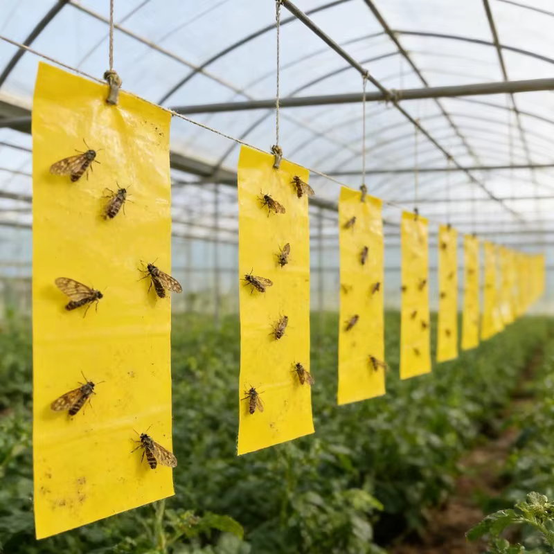 Ruban adhésif jaune pour la capture des insectes, 10 m, double face, pièges adhésifs, contrôle des parasites des arbres fruitiers, pelouse, autocollants, fournitures de jardin