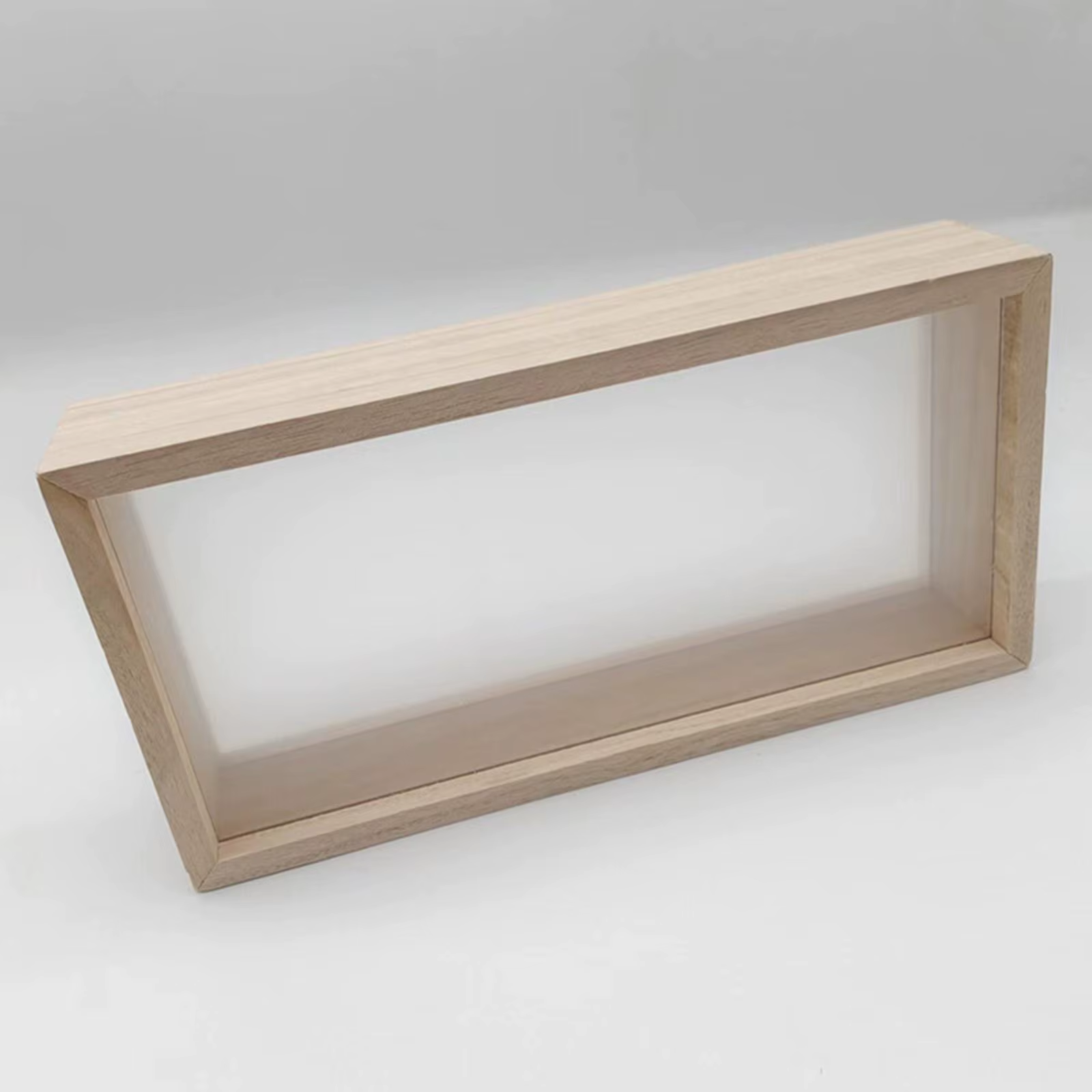 Boîte d'ombre en bois pour photos de prix, cadre photo pour fleurs séchées, présentoir de fleurs séchées en profondeur, art Keepplex Ticket
