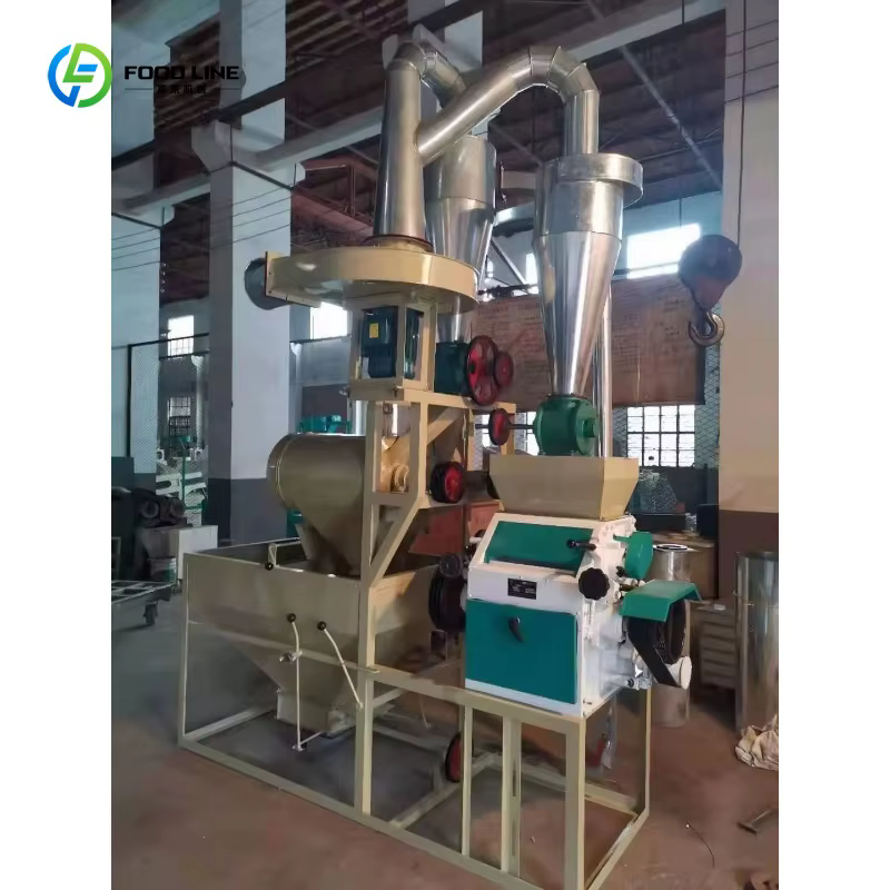 Moulin à farine de blé de type commercial et domestique, nouveau modèle, moteur, capacité 300-600 kg/h pour le broyage de céréales, maïs, blé et la production de farine en poudre
