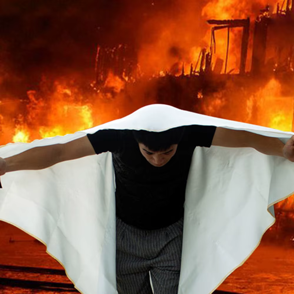 Couverture anti-feu en fibre de verre d'urgence 1M x 1M, ignifuge, abri de survie d'urgence, couverture de sécurité, extincteur
