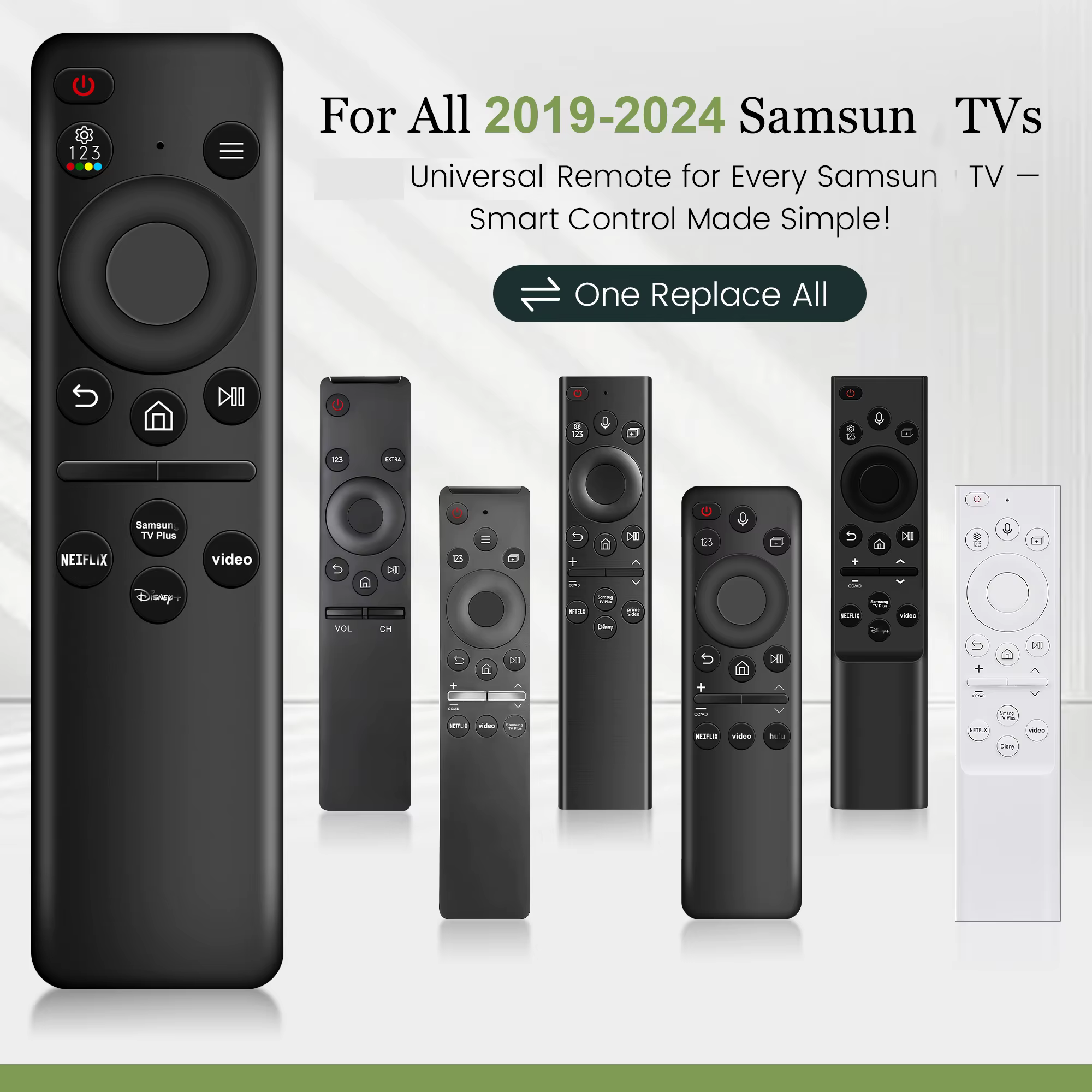 Télécommande pour téléviseur intelligent Samsung BN59-01385A/B BN59-01432A, télécommande universelle de remplacement pour téléviseurs 2019-2024