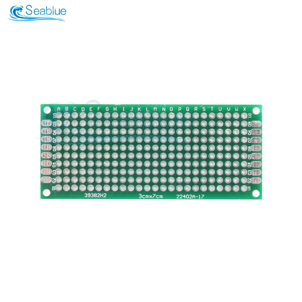 Circuit imprimé universel Double face PCB, 3x7CM, panneau plaqué étain, plaque de prototypage pour Arduino, 5 pièces