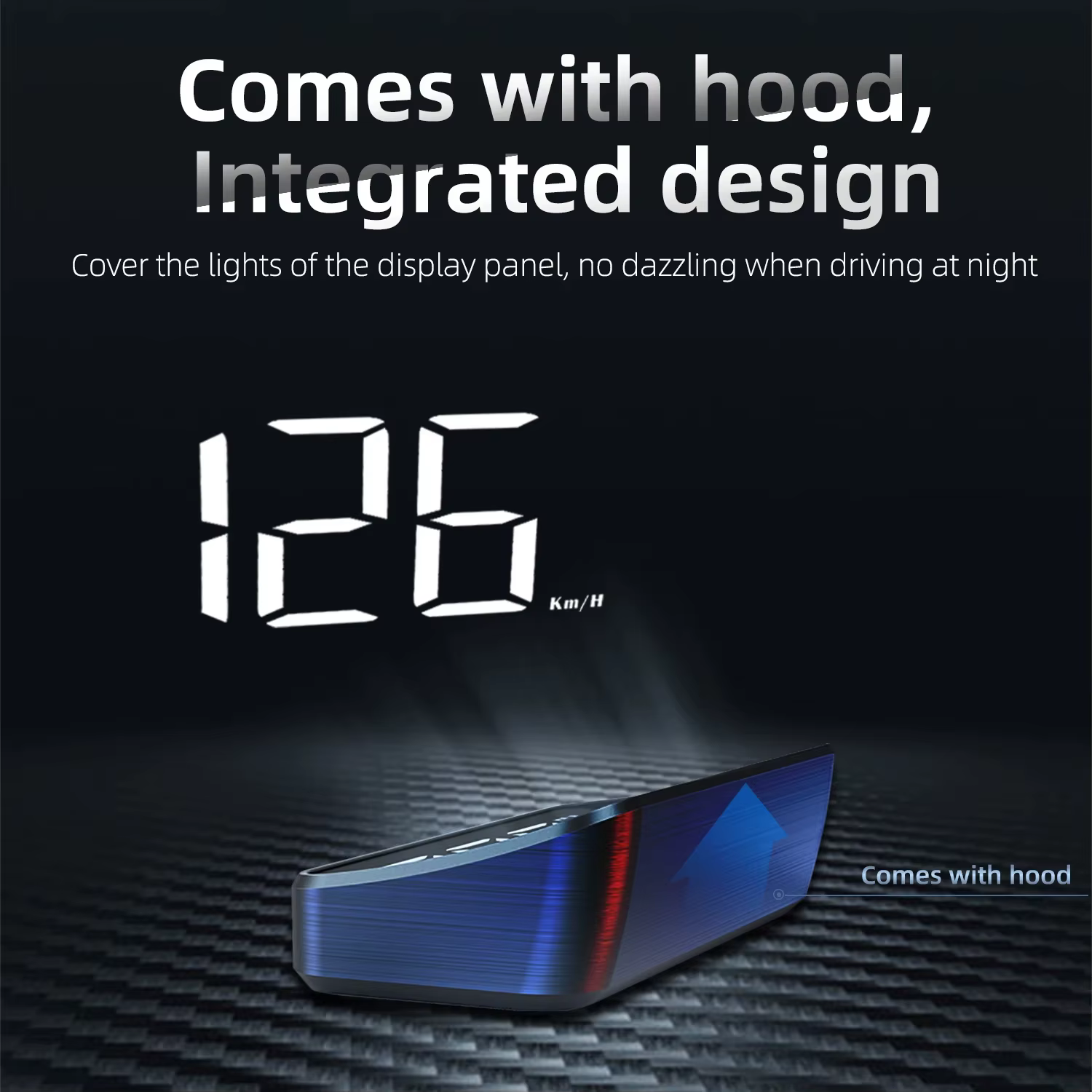 Affichage tête haute M2 HD pour voiture, compteur de vitesse GPS KM/H, projecteur numérique HUD sur pare-brise, accessoire électronique automobile universel