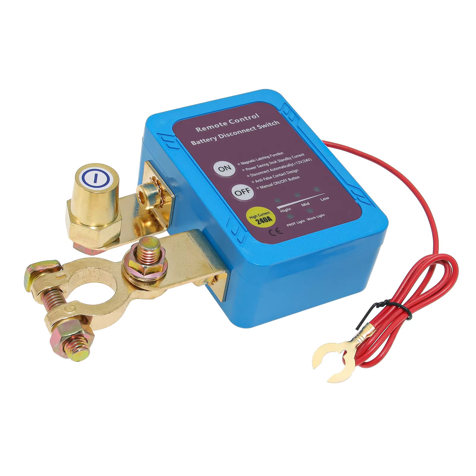 Interrupteur automatique de coupure de courant 12V 240A, déconnexion de batterie, interrupteur d'alimentation, coupe-circuit avec télécommande