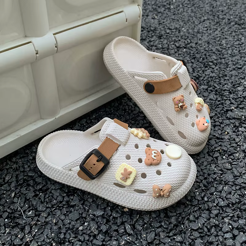 Chaussures Crocs pour enfants, garçons et filles, nouvelles pantoufles confortables à bout fermé antidérapantes pour l'intérieur et l'extérieur