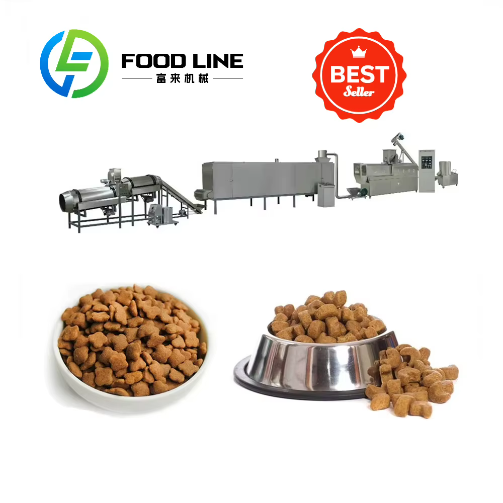 Extrudeuse de granulateur de chat de chien de Kibble de Support professionnel Direct d'usine faisant la ligne de Production de nourriture d'animal familier de Machine