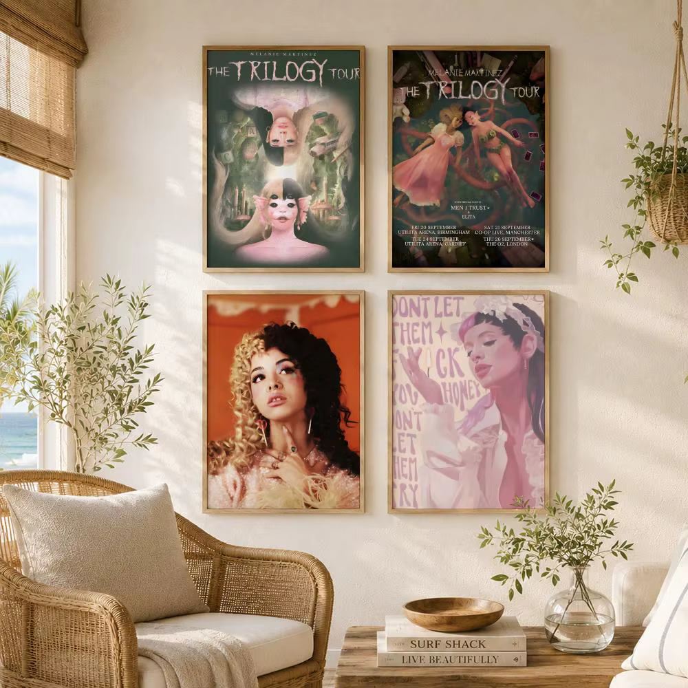 Peinture murale sur toile de haute qualité, sans plis, pour l'intérieur du salon et de la chambre à coucher, Singer M-Melanie Martinez
