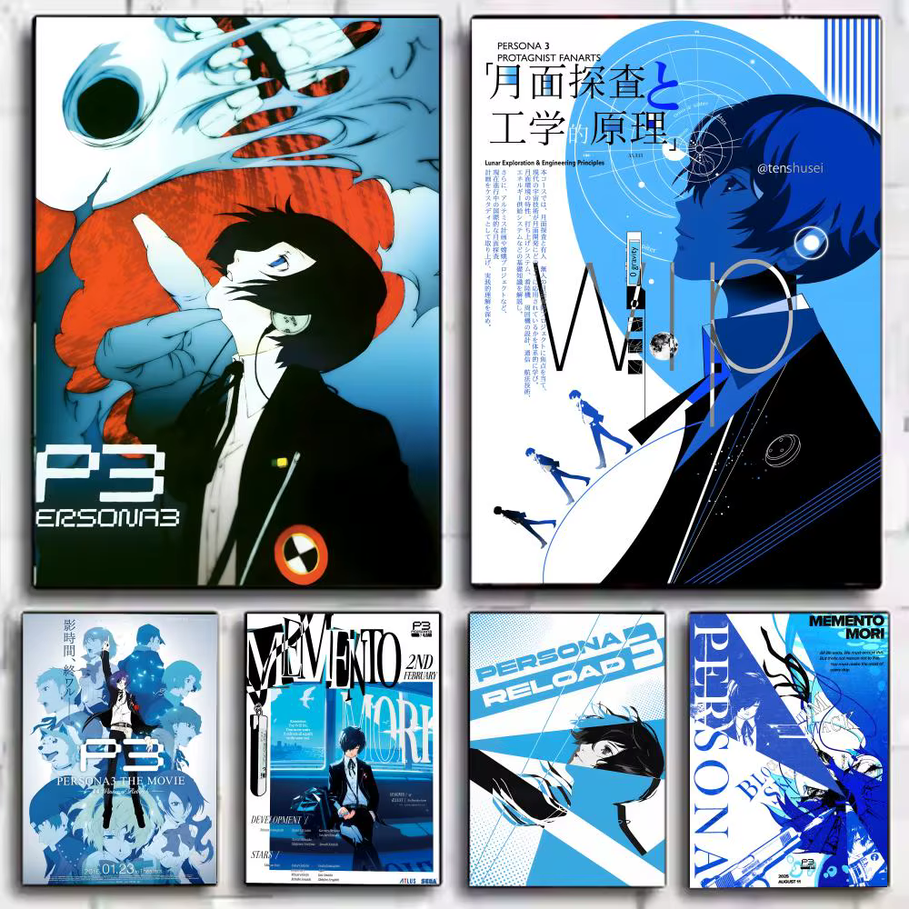 Affiche murale Game P-Persona 3 Reload, impression artistique adaptée au salon, chambre à coucher, bar, salon, décoration de la maison, cadeau