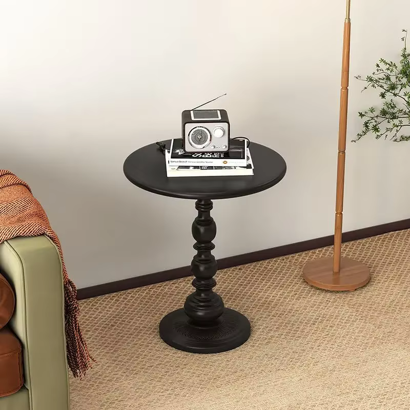 Petite Table ronde en fer nordique, rétro, pour salon, café, canapé Mobile créatif, Mini Table de chevet, meubles de maison