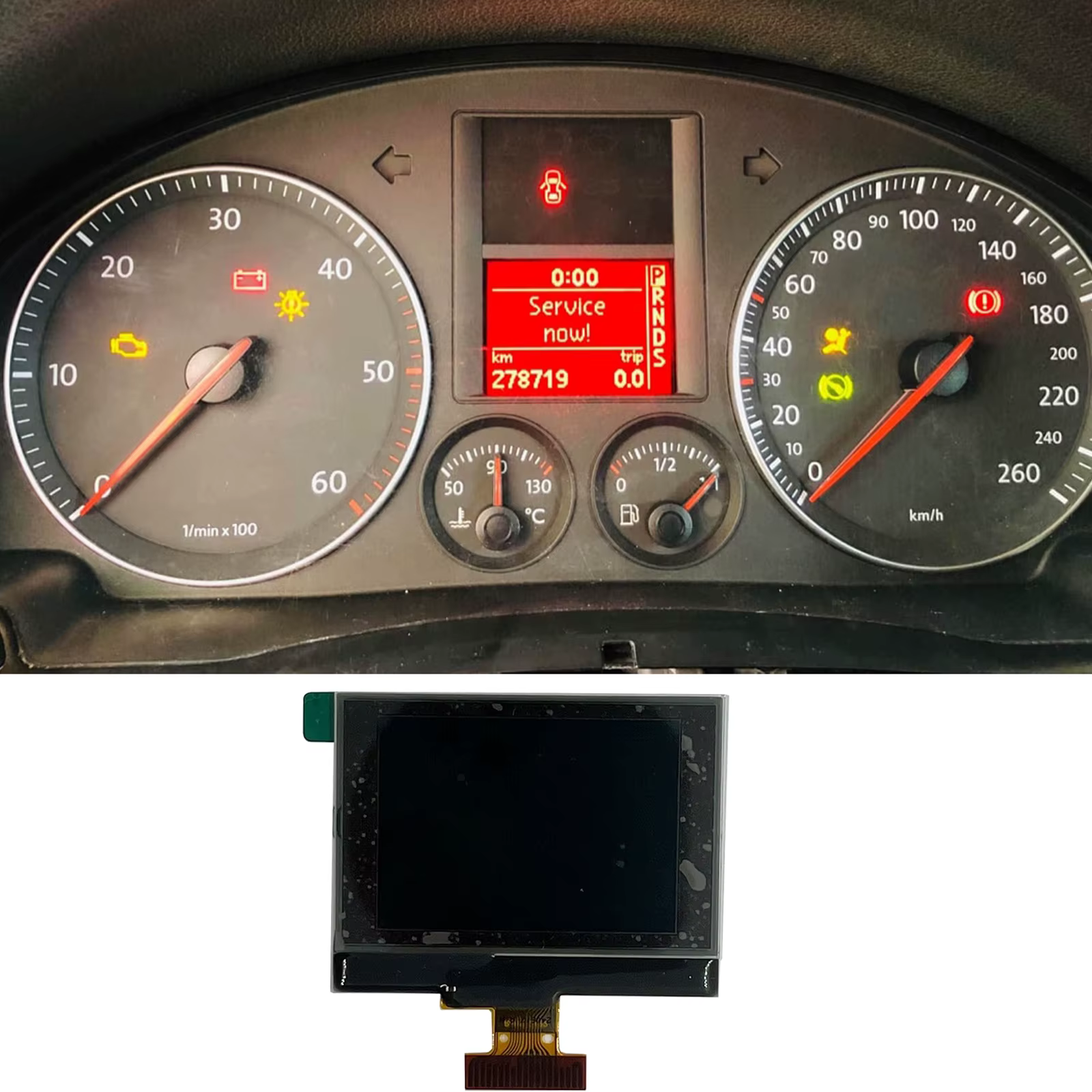 Écran d'affichage LCD du tableau de bord 1TD920862 1K0920861M pour VW Golf V Touran Mk1 Passat B6 Jetta Mk5 Seat Skoda VW Scirocco 92290206