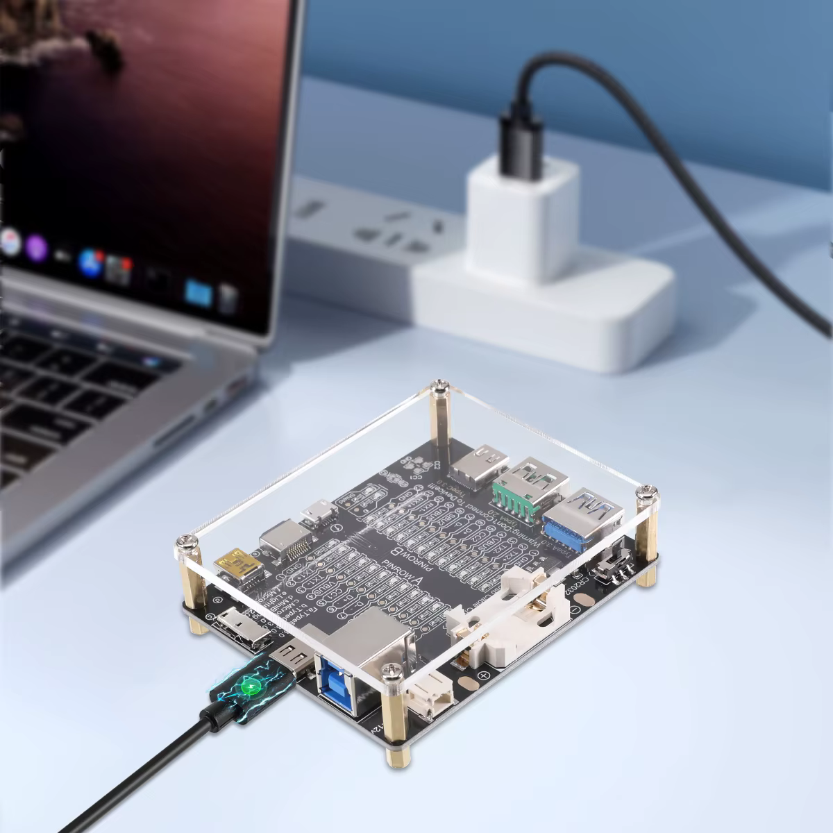 Carte de Test de ligne de données de câble USB, vérificateur de câble, testeur de câble USB, commutation marche-arrêt de court-C pour outil de carte de Test de Type C