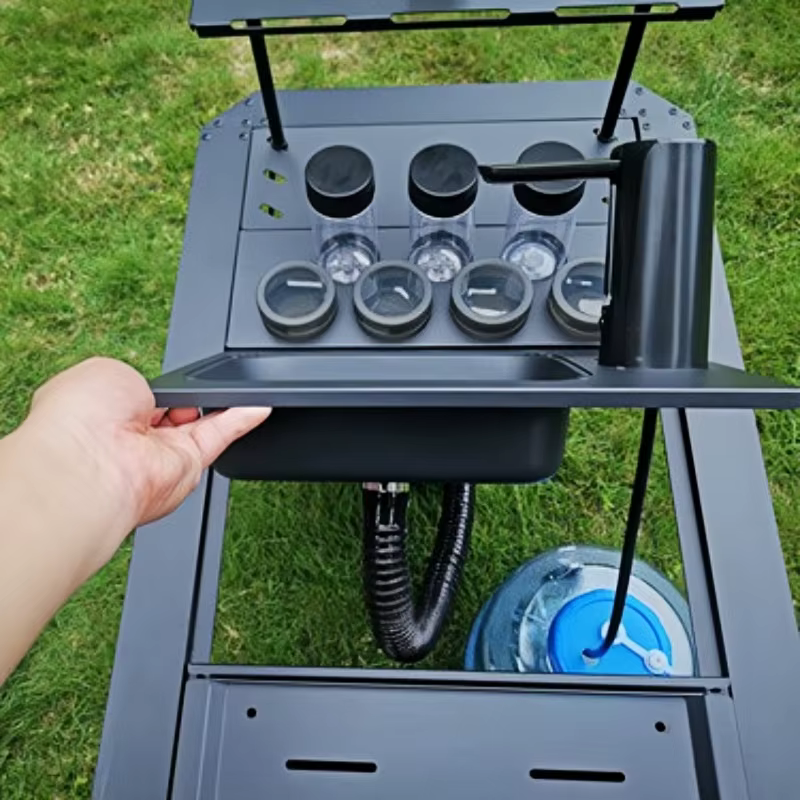 Distributeur d'eau de table IGT, pompe à eau électrique pliable et rechargeable, équipement de camping portable, accessoires de voyage pour l'extérieur