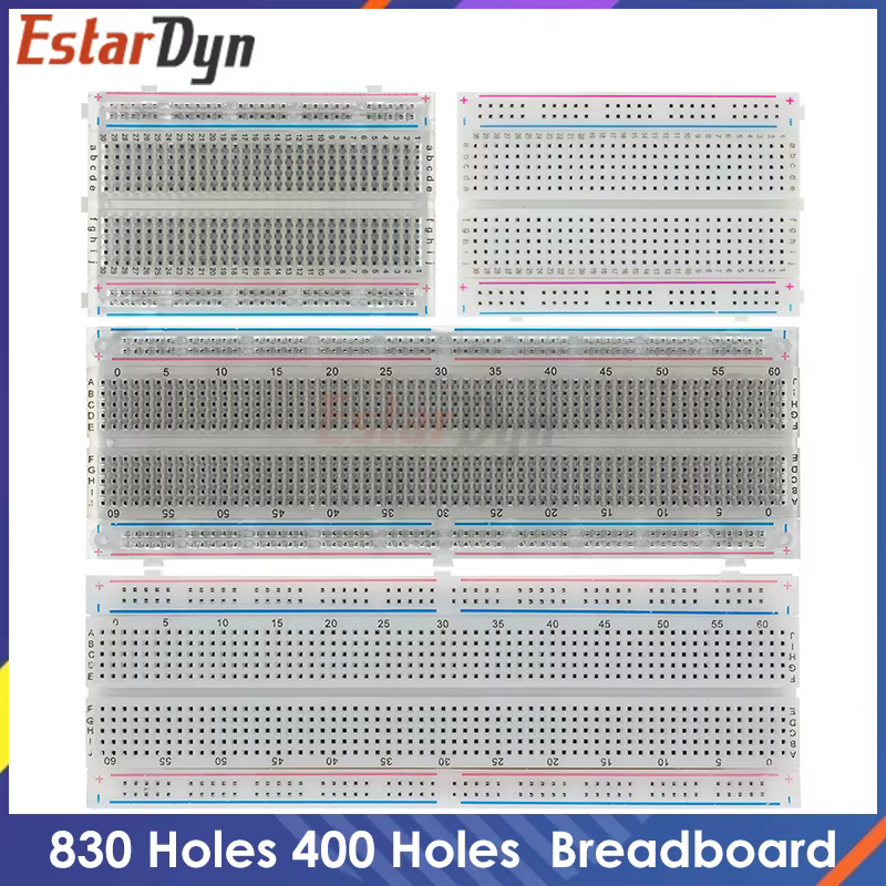400 Points platine de prototypage 830 points planche de prototypage MB-102 sans soudure carte de test PCB 400 trous platine de prototypage MB102 Test développer bricolage