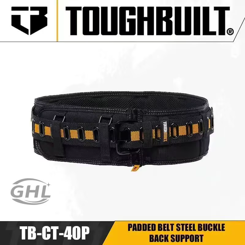 TOUGHBUILT TB-CT-40P Construction de boucle métallique épaissie et élargie Protection de ceinture à suspension rapide