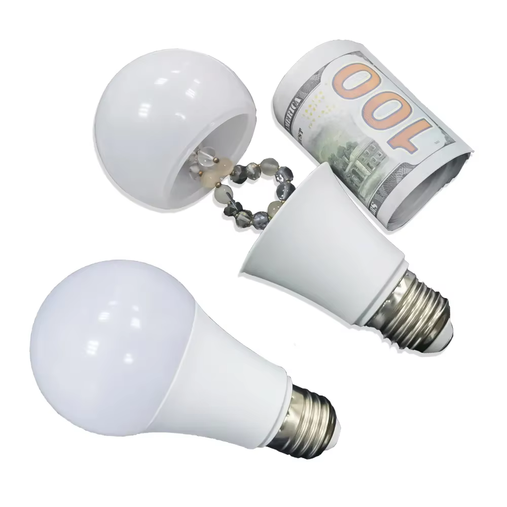 Ampoule de rangement dissimulée : Coffre-fort de diversion avec compartiment secret pour un stockage discret à domicile