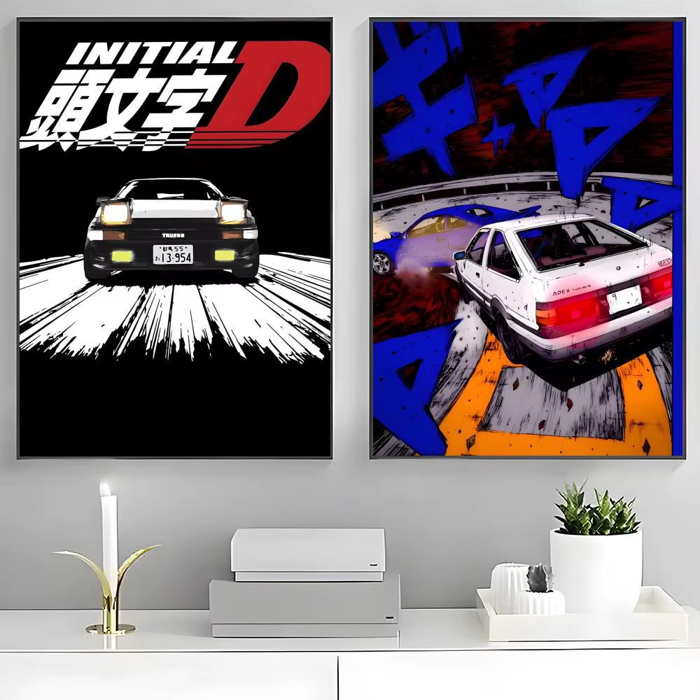 Affiches classiques et impressions d'art mural adaptées aux salons, chambres à coucher, bars et décoration intérieure. I-Initial D