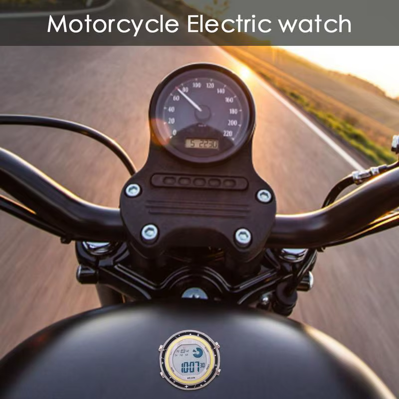 Horloge Numérique Étanche pour Moto, Montre à Cadran Shoe, pour la Plupart des SUV, Voitures