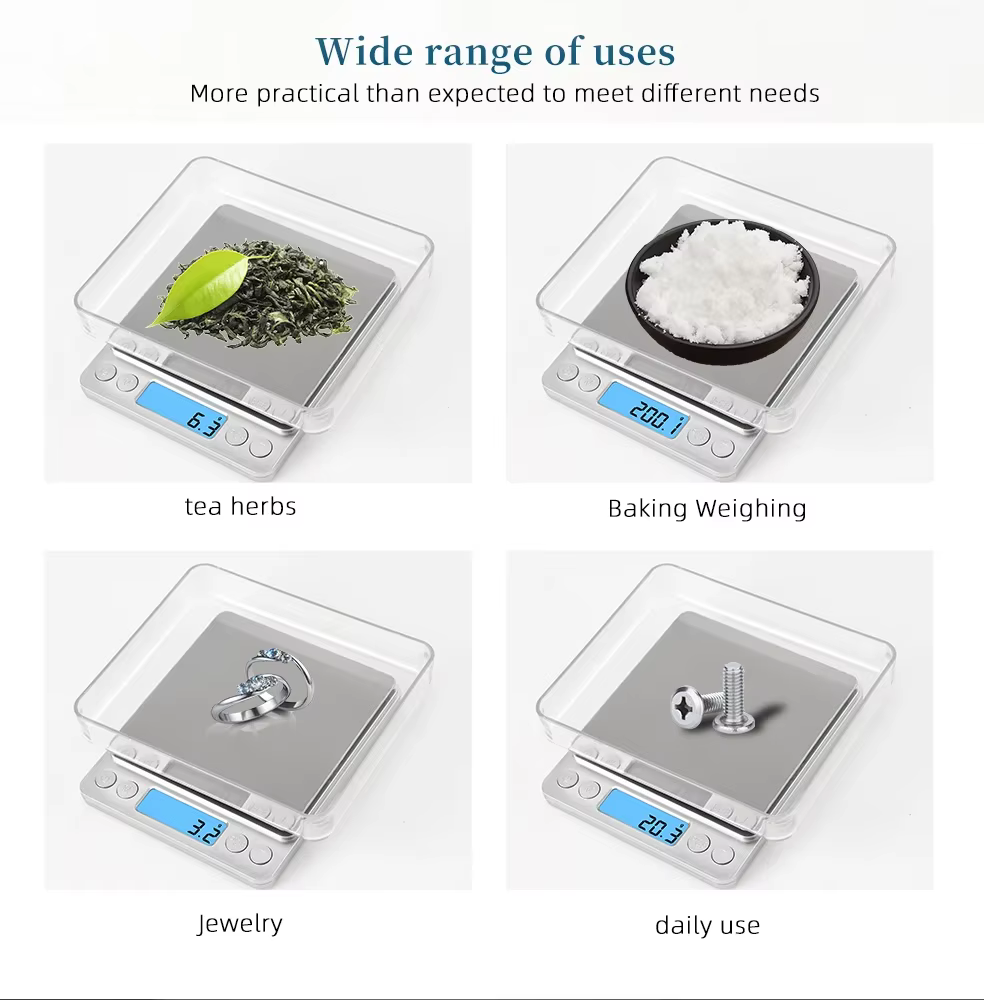 Spécifications multiples Balance numérique balances de précision pesage de bijoux pour régime alimentaire Balance postale mesure LCD électronique