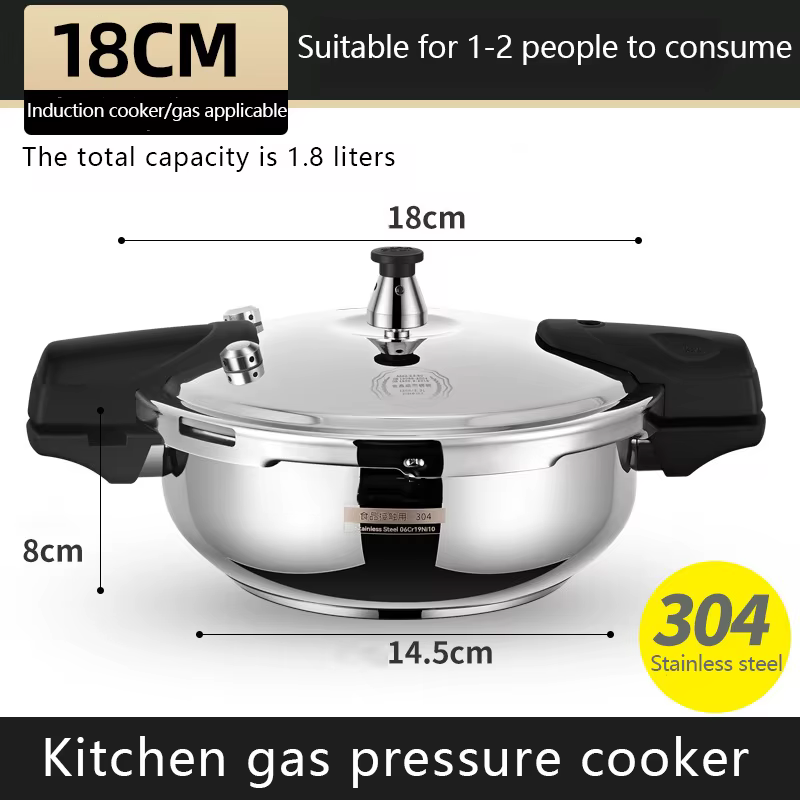 Autocuiseur à gaz de cuisine, 80KPa, autocuiseur, cuiseur à riz, économie d'énergie, Protection de sécurité, machines de cuisson rapide