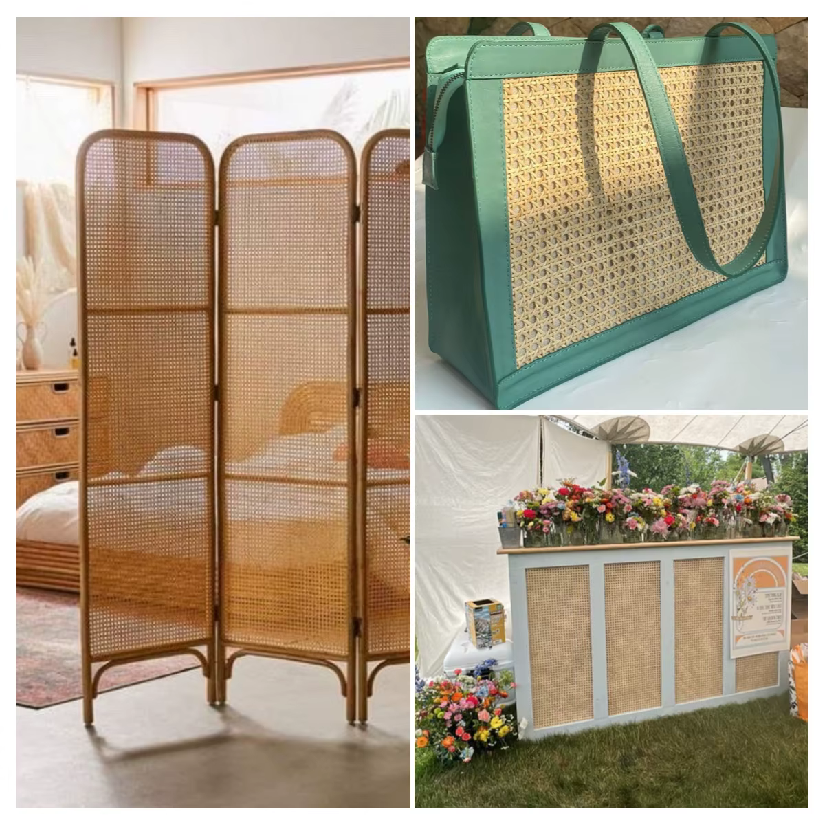 Rouleau de rotin de 35 à 55 cm de large, tressage en rotin naturel de grande taille, matériau de tressage en rotin, tissu de 8 à 10 m pour la tête de lit de l'armoire