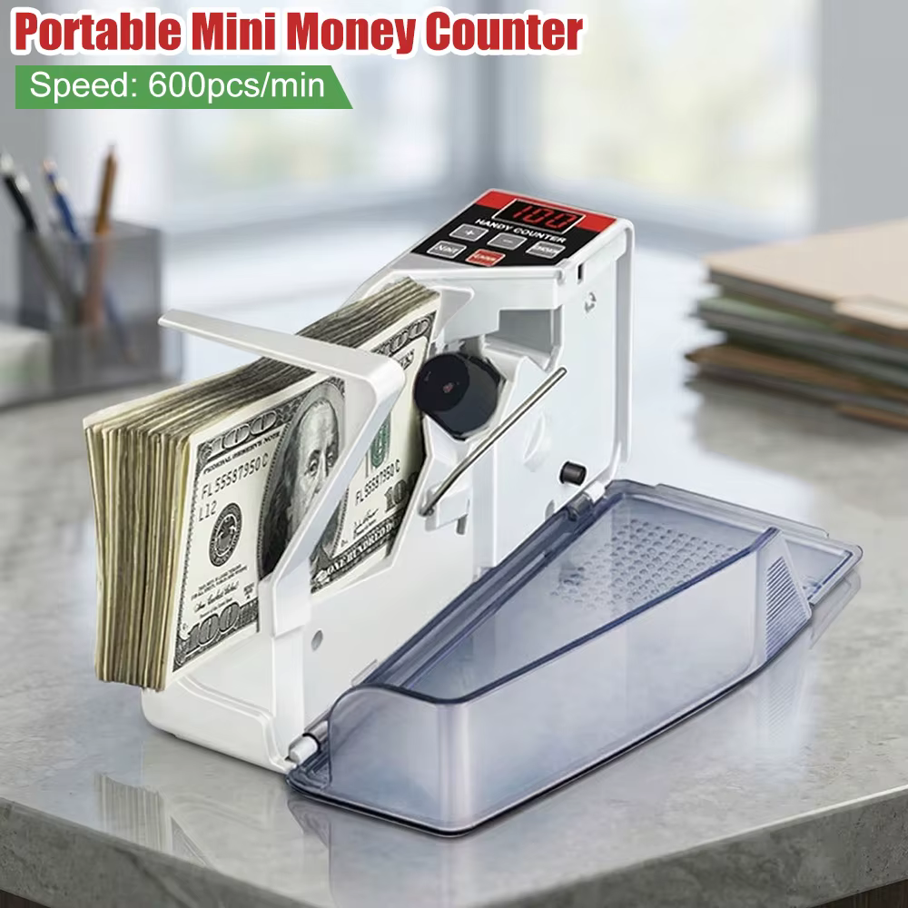 Compteur de billets de banque universel pour la plupart des devises, machine à compter l'argent liquide