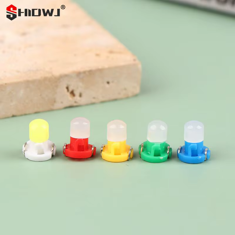 Ampoule de panneau lumineux de tableau de bord T3, COB 1SMD, Wedge LED, lampe de tableau de bord TingPrada, accessoires intérieurs automobiles, 5 couleurs, 10 pièces